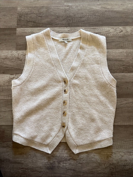 Madewell Tops - Madewell Cream Sweater Vest